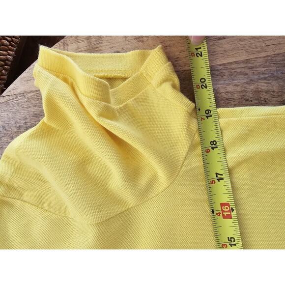 Lauren Ralph Lauren Yellow Polo Shirt Women's Size M Logo Preppy Golf - Picture 7 of 9